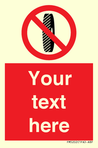 Custom Do Not Change Grinding Wheel Sign